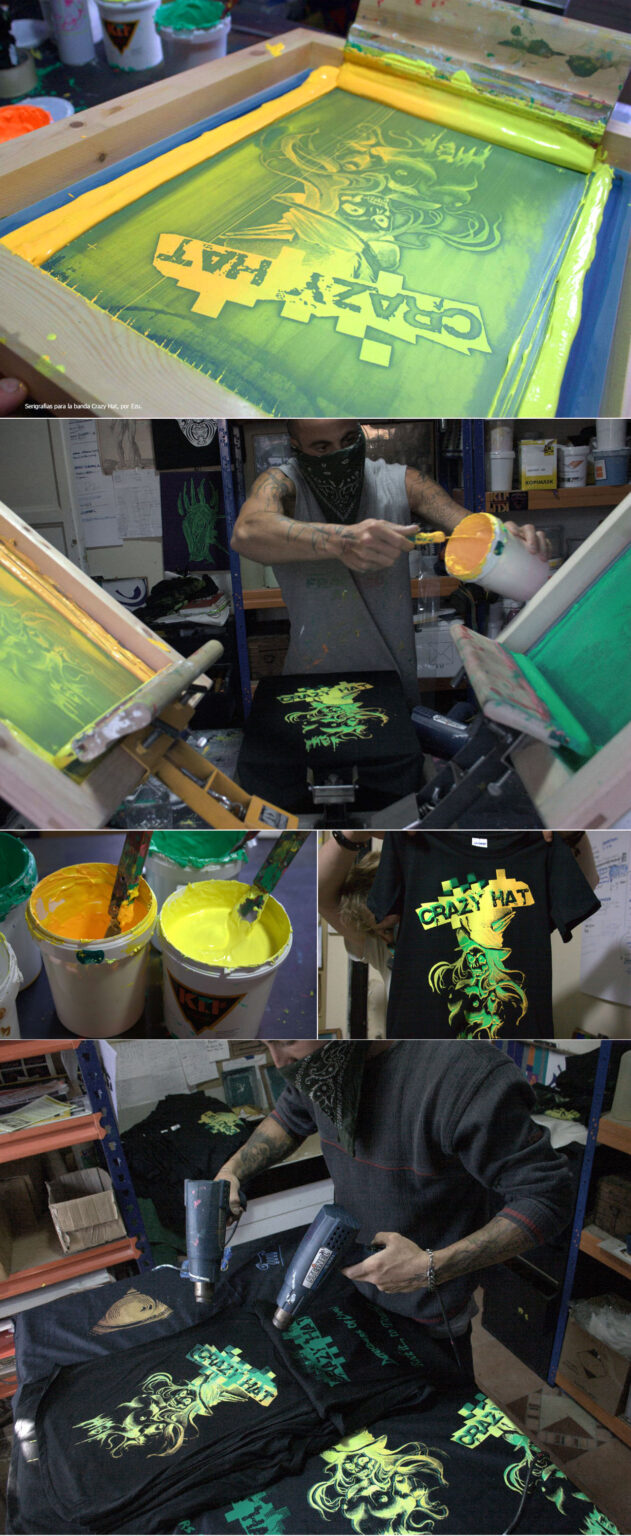 Serigrafías con efectos y degradados MAMMA' KLP Serigrafía